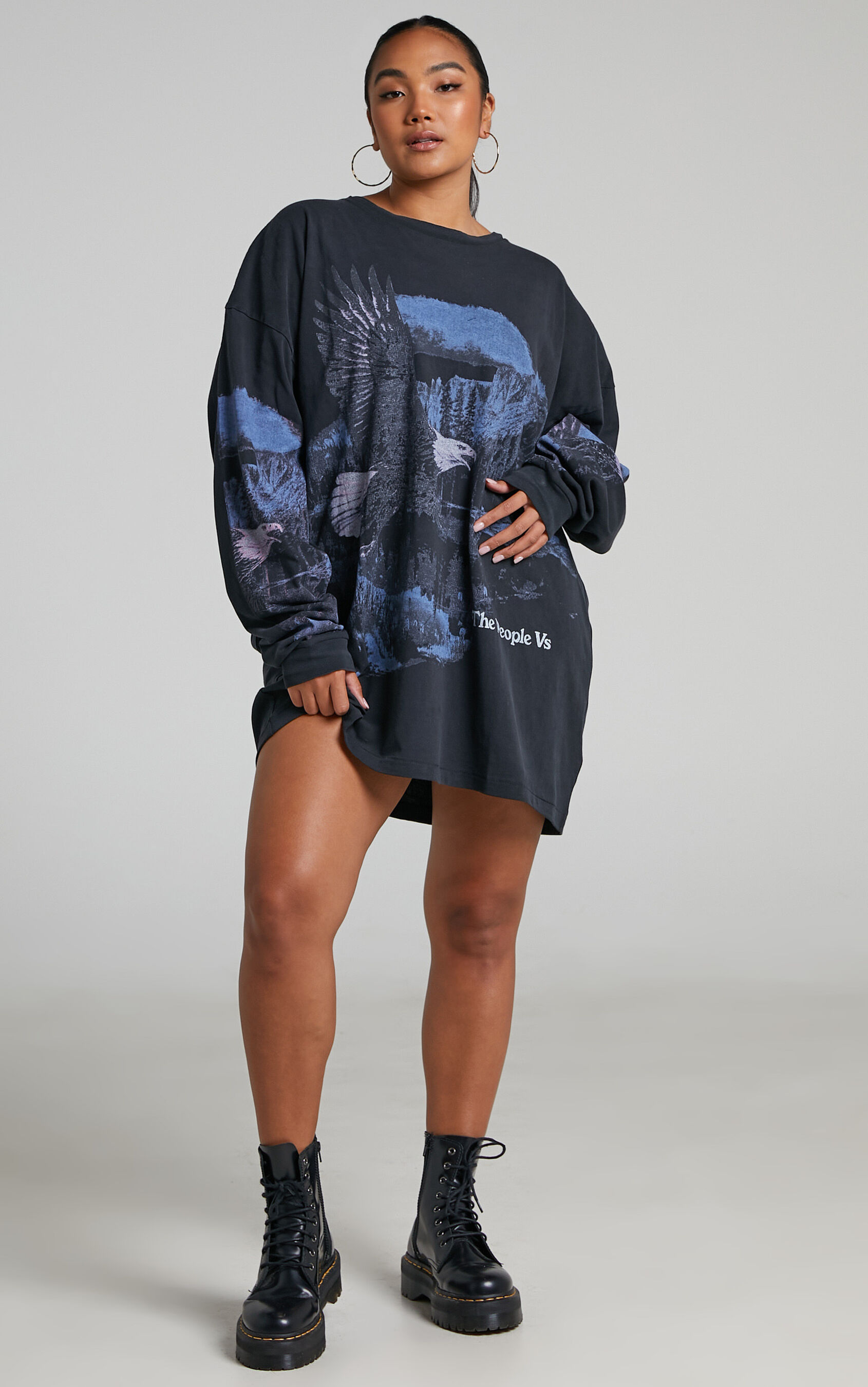 the-people-vs-eagle-wilderness-long-sleeve-tee-dress-in-ultra-black