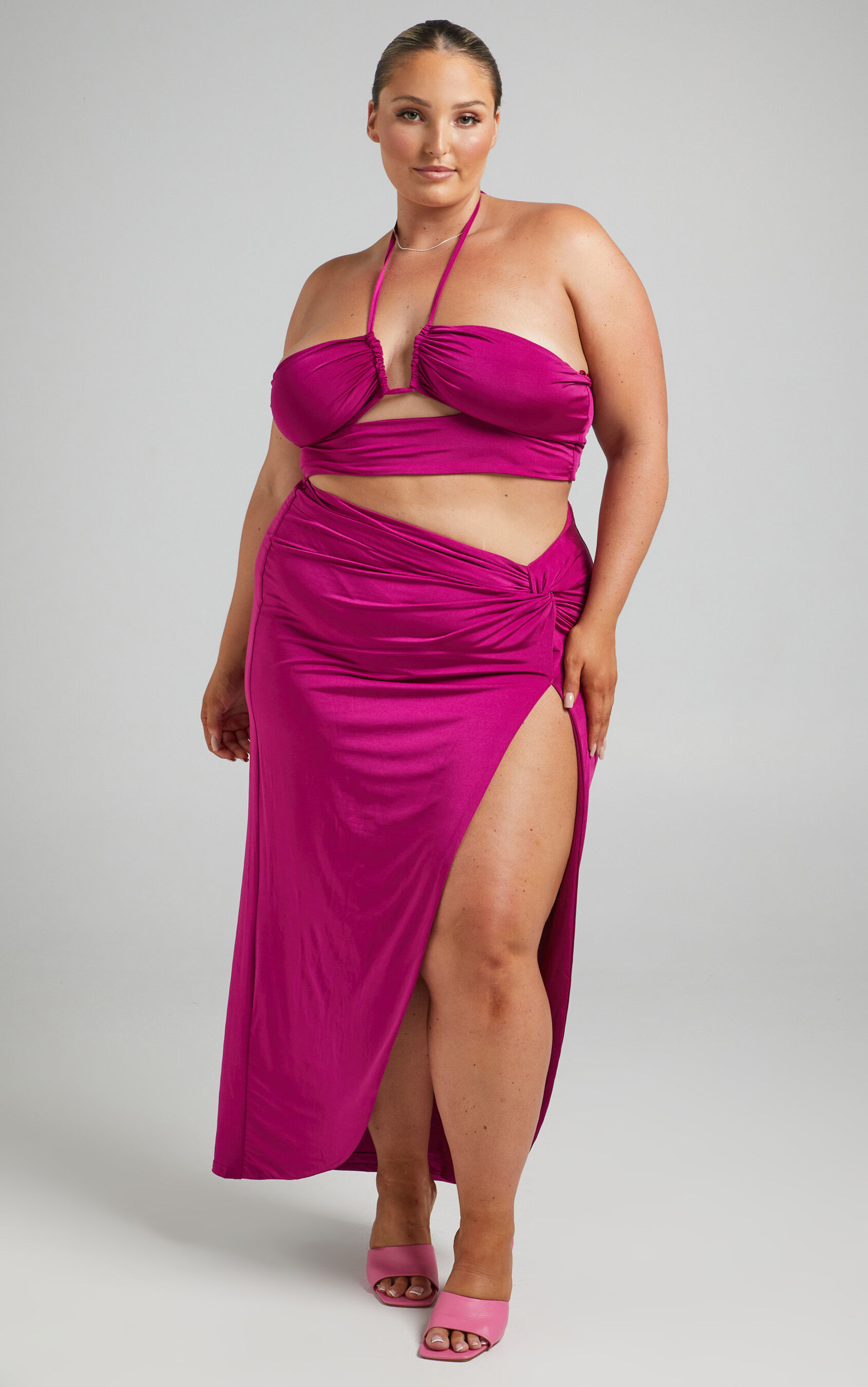 forrest-halter-neck-top-twist-midi-skirt-two-piece-set-in-berry