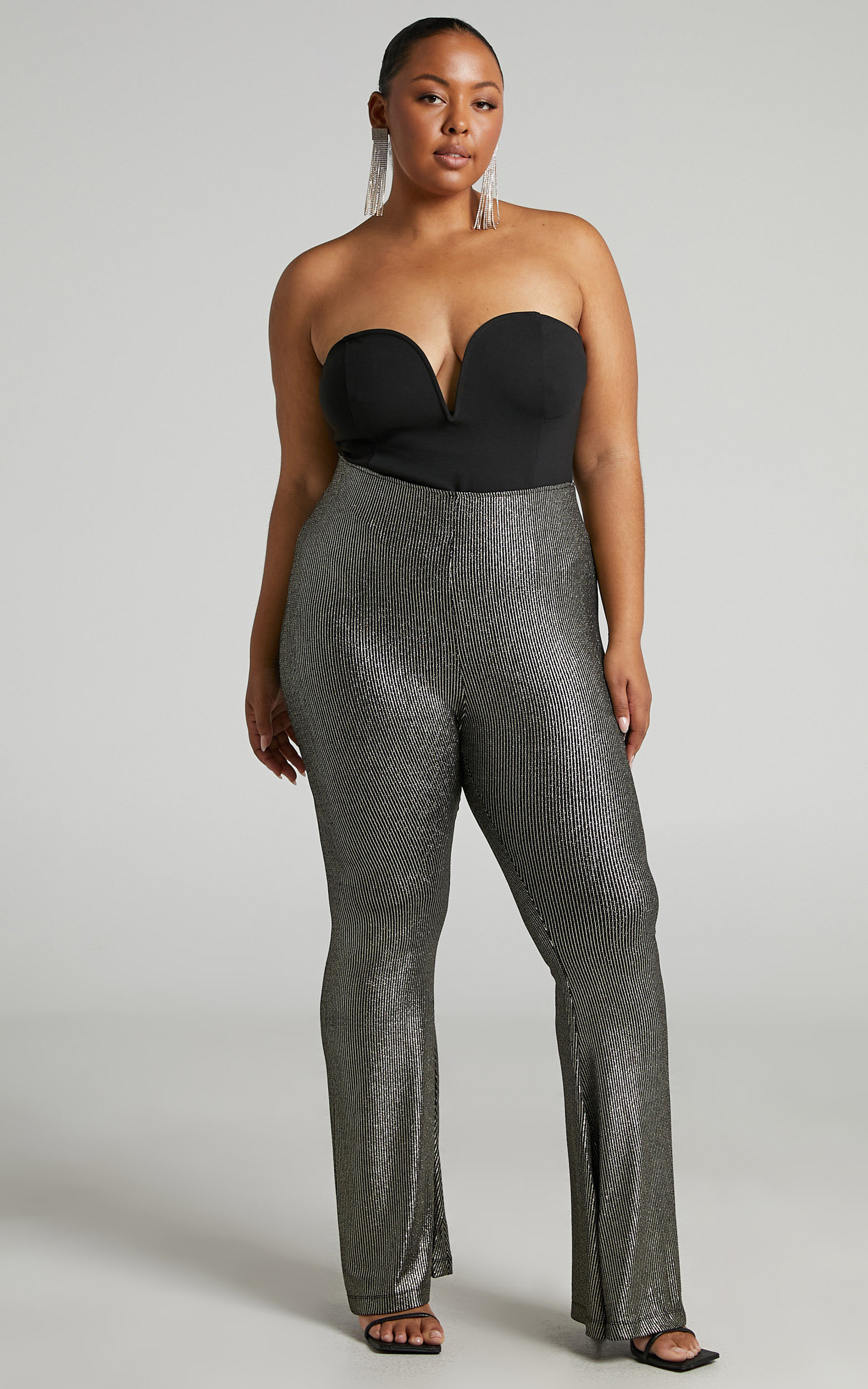 merlin-lurex-knitted-flared-pants-in-black-and-silver